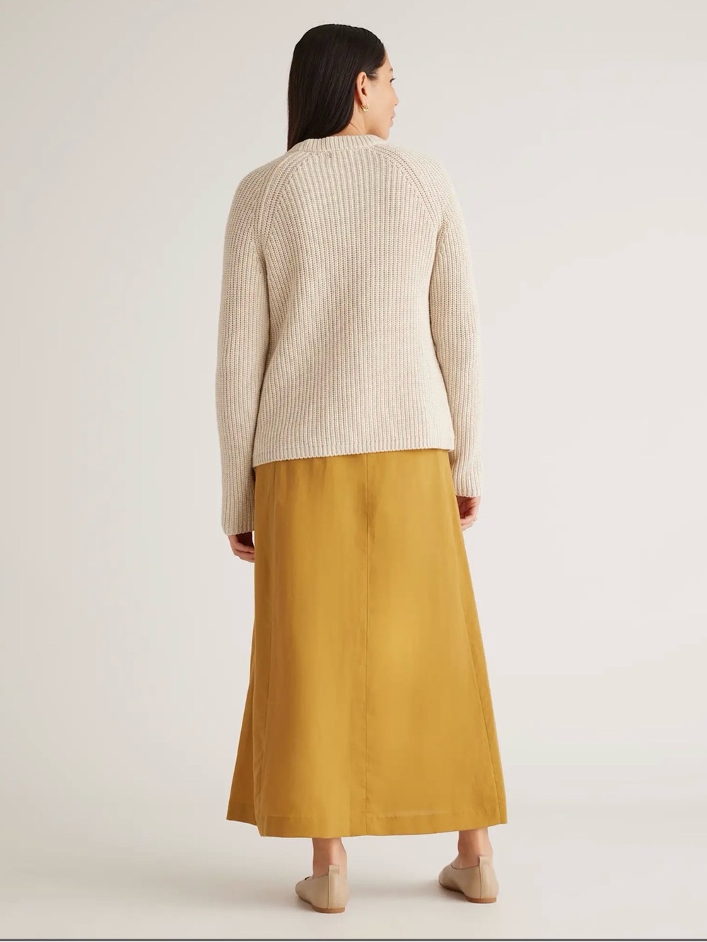Quince 100% Organic Cotton Fisherman Crew Sweater - Picture 5 of 13